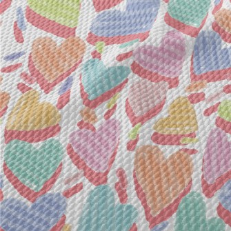 Colorful Love Lines Birdseye Piqué