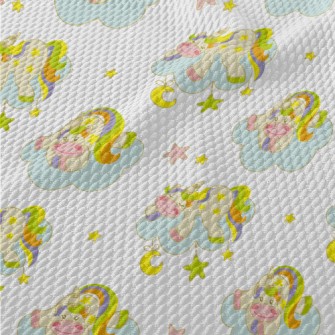 Lazy Unicorn Birdseye Piqué