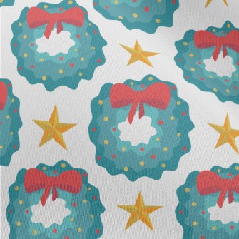 Bow Christmas Wreath Chiffon