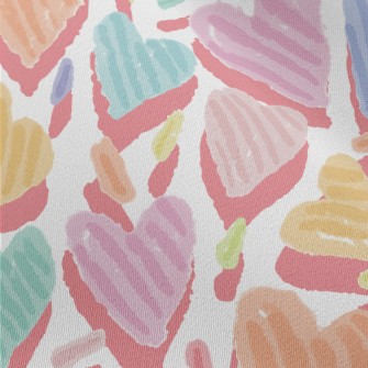 Colorful Love Lines Chiffon