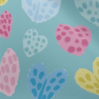 Irregular Dotted Love Heart Chiffon