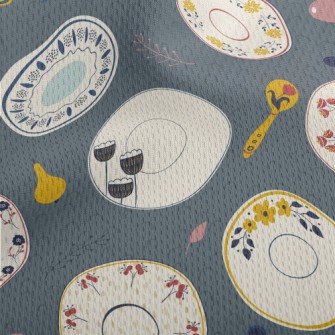 Fine Ceramic Tableware Athletic Mesh Flat Back