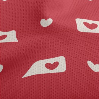 Love Dialogue Box Athletic Mesh Flat Back