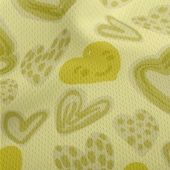 Smiley Face, Love Athletic Mesh Flat Back