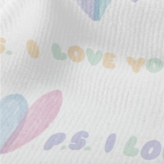 Pastel Love Text Terry
