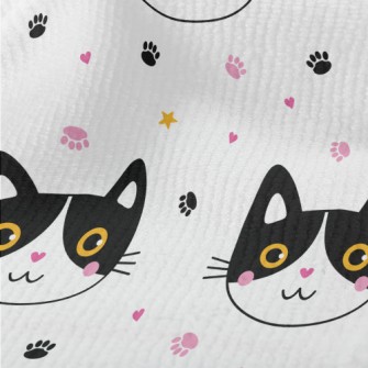 Shy Blushing Black Cat Terry