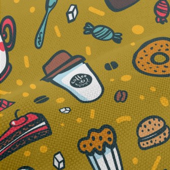 Coffee Donut Cake Performance Linen