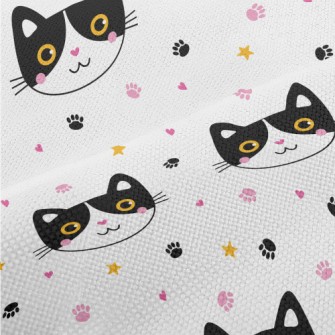 Shy Blushing Black Cat Performance Linen