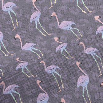 Fashion Leopard Print Flamingo Performance Linen