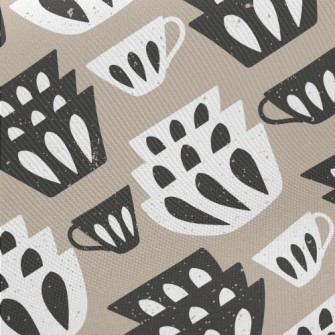 Simple Cups, Bowls And Plates Twill