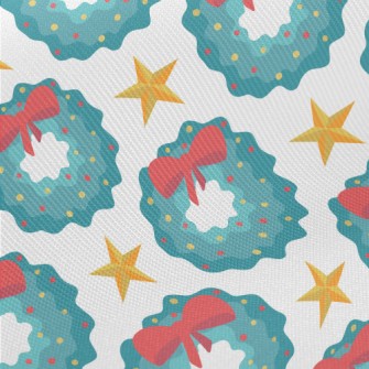 Bow Christmas Wreath Twill