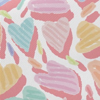 Colorful Love Lines Twill