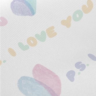 Pastel Love Text Twill