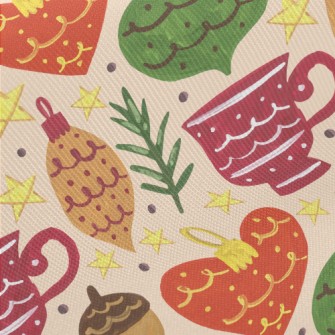 Christmas Tree Decorations Twill