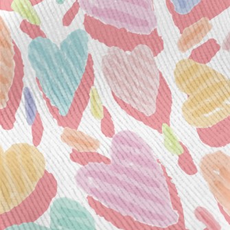 Colorful Love Lines Standard Corduroy
