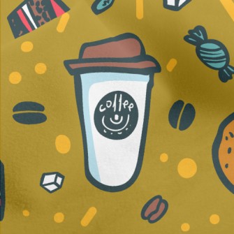 Coffee Donut Cake Micro Fleece