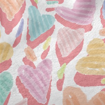 Colorful Love Lines Minky