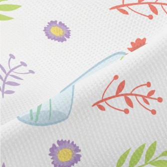 Transparent Vase Flowers Piqué