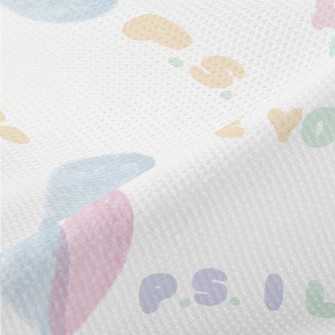 Pastel Love Text Piqué
