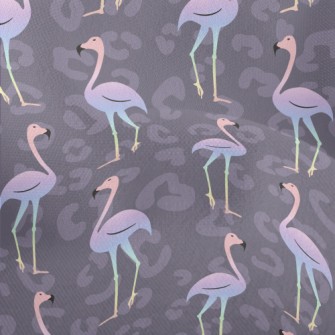 Fashion Leopard Print Flamingo Lightweight Performance Linen