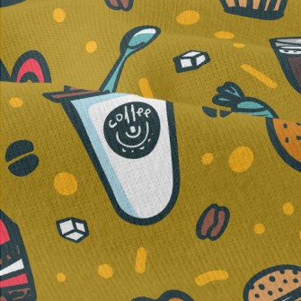 Coffee Donut Cake Modern Jersey