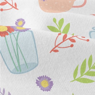 Transparent Vase Flowers Modern Jersey