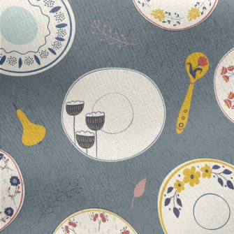Fine Ceramic Tableware Jersey Backed Fleece