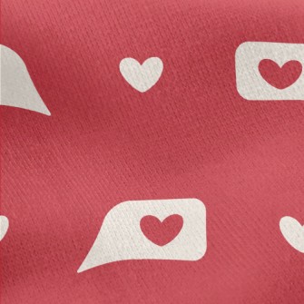 Love Dialogue Box Jersey Backed Fleece