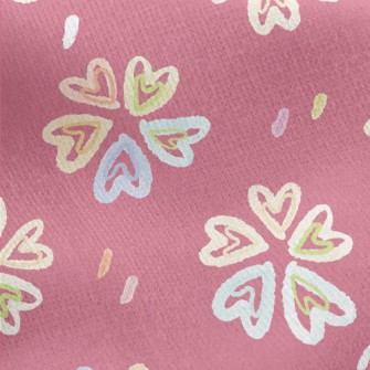 Love Clover Jersey Backed Fleece