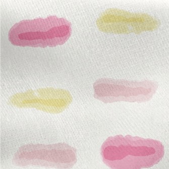 Different Size Strips Jersey Backed Fleece