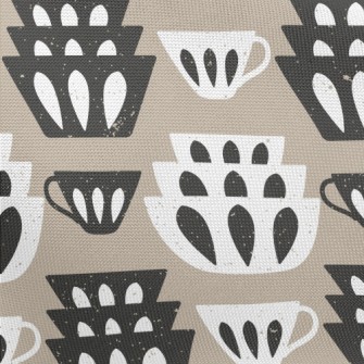 Simple Cups, Bowls And Plates Pongee