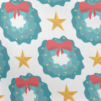 Bow Christmas Wreath Pongee
