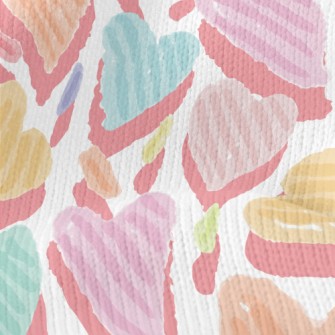 Colorful Love Lines Stretch Jersey