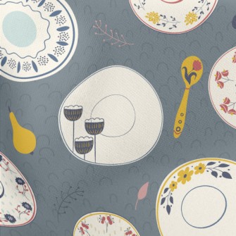 Fine Ceramic Tableware Lightweight Cotton Poplin