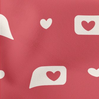 Love Dialogue Box Lightweight Cotton Poplin