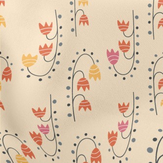 Cute Little Lily Of The Valley Lightweight Cotton Poplin