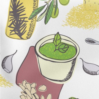 All-purpose Pesto Lightweight Cotton Poplin