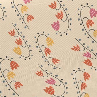 Cute Little Lily Of The Valley Midweight Cotton Poplin