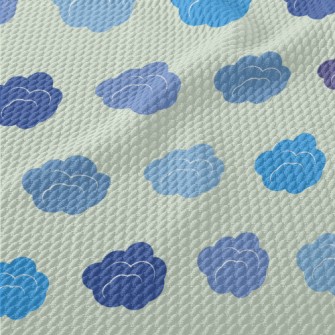 Gradient Clouds Birdseye Piqué
