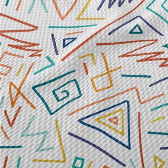 Triangle Line Chart Birdseye Piqué