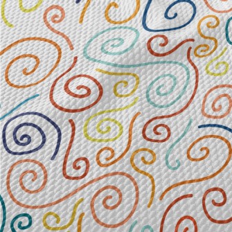 Curved Lines Birdseye Piqué