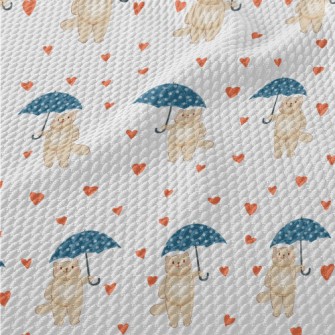 Love Umbrella Cat Birdseye Piqué