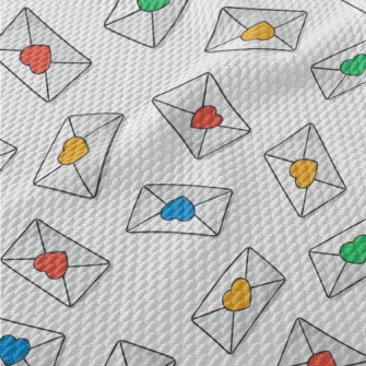 Love Sticker Envelope Birdseye Piqué