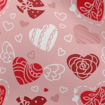 Lace Heart Chiffon