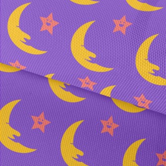 Smiling Crescent Moon Waterproof Oxford