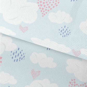 Little Love White Clouds Waterproof Oxford