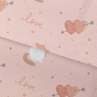 Heart Cat With Arrows Waterproof Oxford