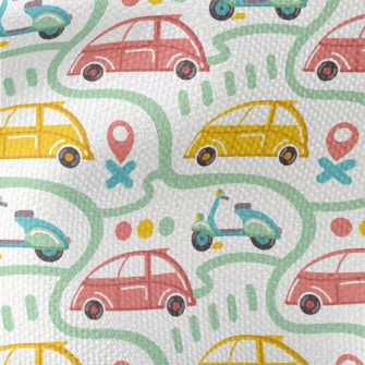 Roads For Cars And Motorcycles Waterproof Canvas