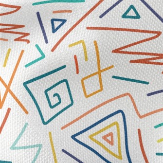 Triangle Line Chart Waterproof Canvas