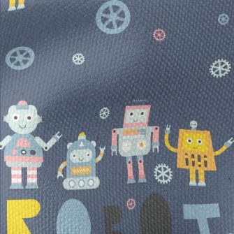 Little Helper Robot Waterproof Canvas